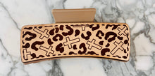 Load image into Gallery viewer, Leather Engraved Hair Claw Clips