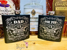Load image into Gallery viewer, Father’s Day Laser Engraved Flasks