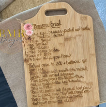 Load image into Gallery viewer, Engraved Recipe Board