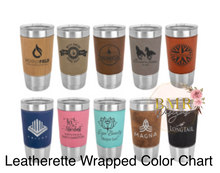 Load image into Gallery viewer, Leather Wrapped Tumblers
