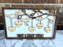 Load image into Gallery viewer, Hanging Tree Family Signs