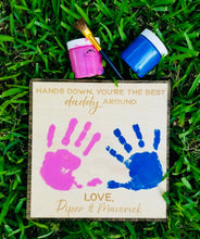 Load image into Gallery viewer, Father's Day Handprint Sign