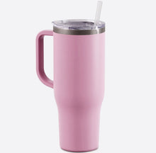 Load image into Gallery viewer, 40 Oz Handled Tumbler with Straw