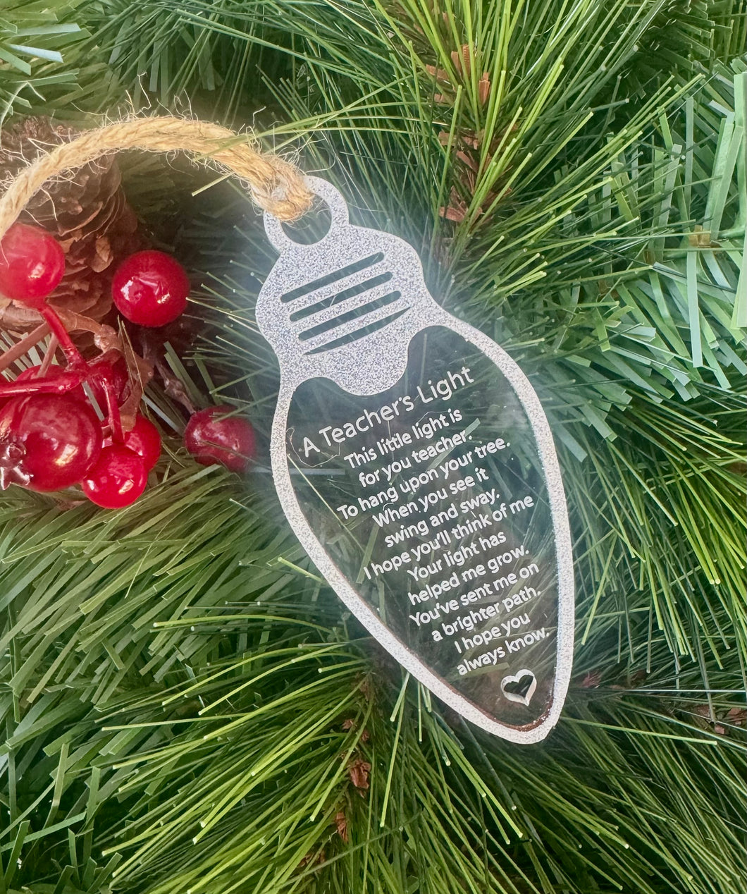 Teachers Light Ornament