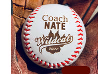Load image into Gallery viewer, Engraved Baseball or Softball
