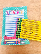 Load image into Gallery viewer, Teacher Pencil &amp; Notepad Set
