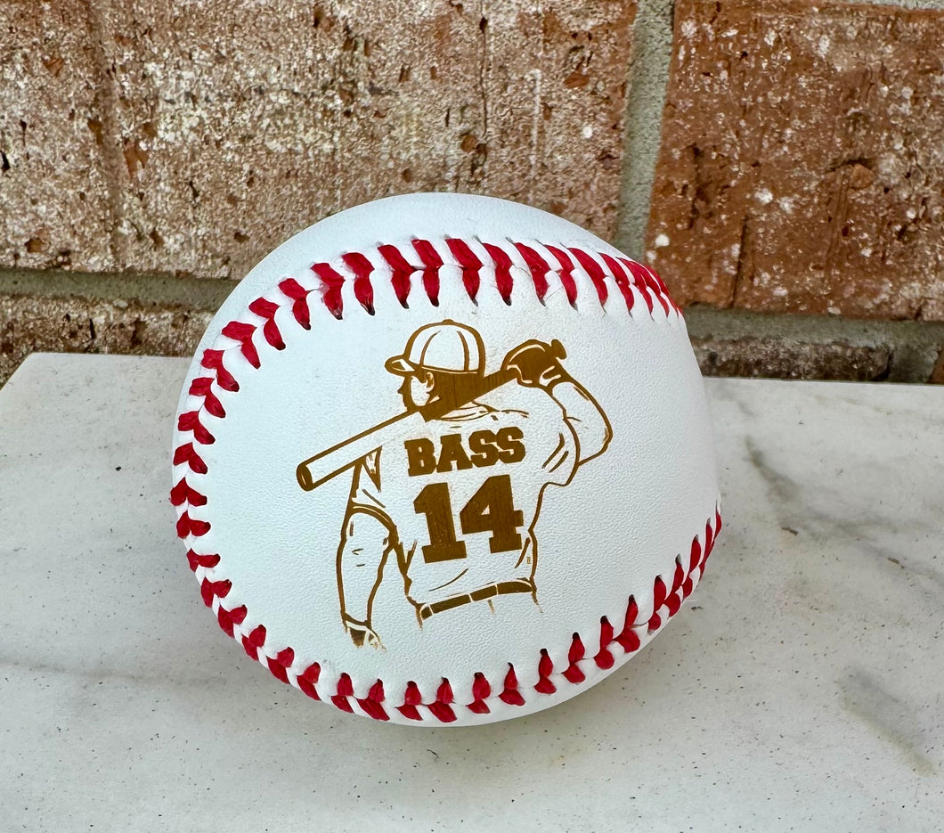 Engraved Baseball or Softball