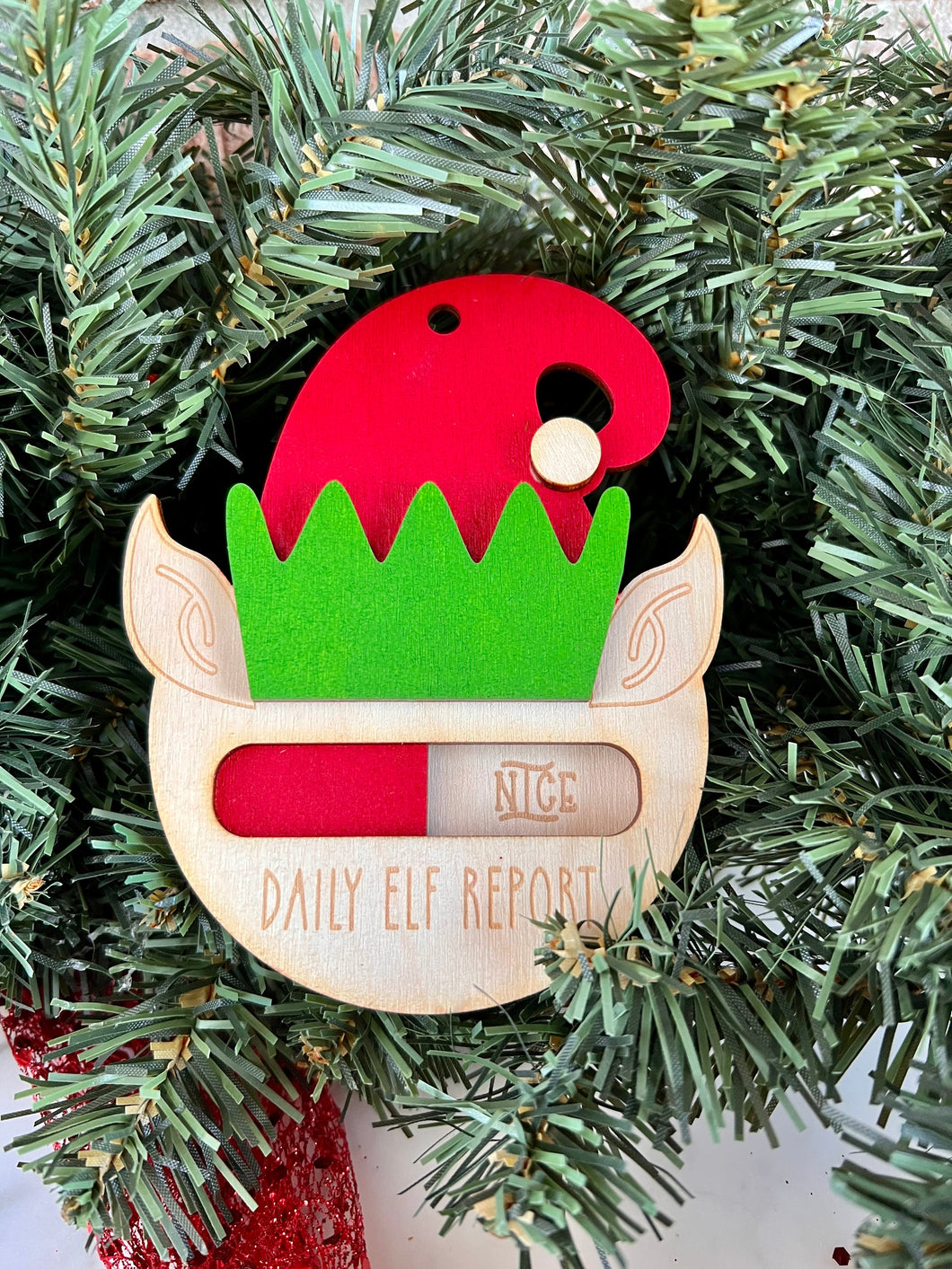 Elf Report Ornament
