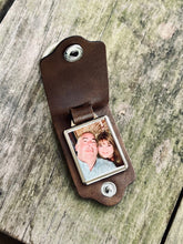 Load image into Gallery viewer, Leather Engraved Picture Keychain
